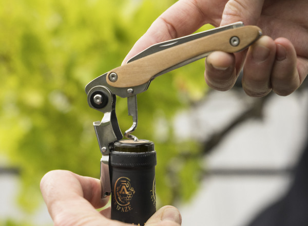 Kellnermesser 'Ottawa', Doppelhebel, Olivenholz