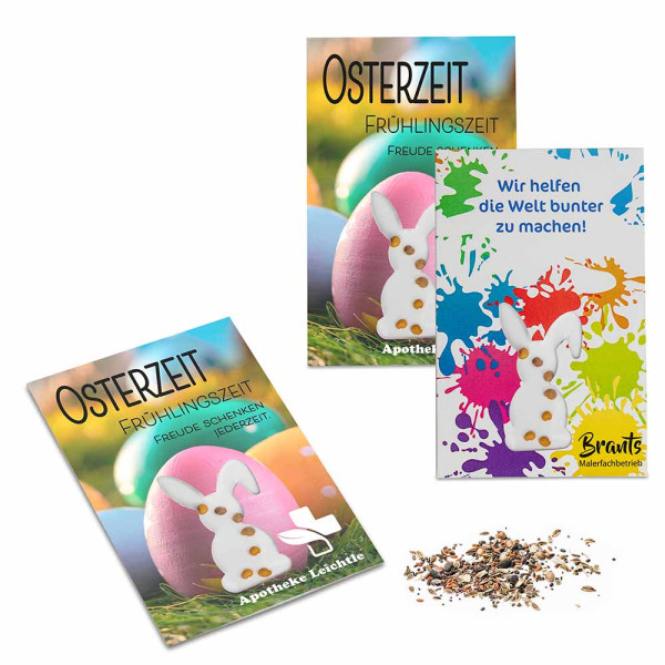 Samen-Karte-Mini Ostern