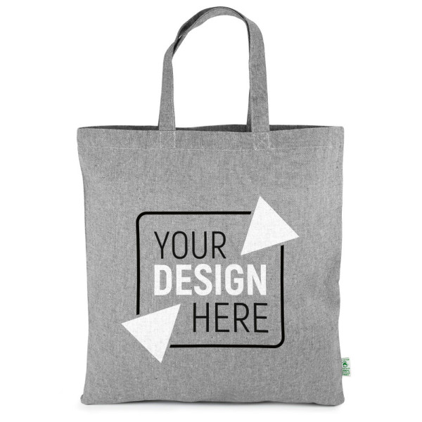 TRIER - Tragetasche aus schwerer, recycelter Baumwolle mit kurzen Henkeln