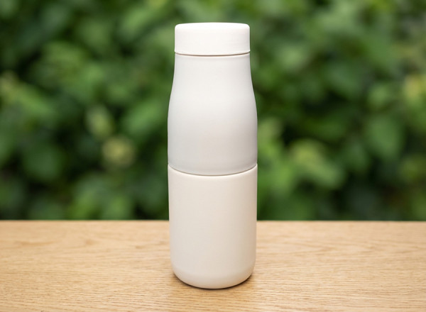 Isolierflasche 'Zeibu', beige, 400 ml