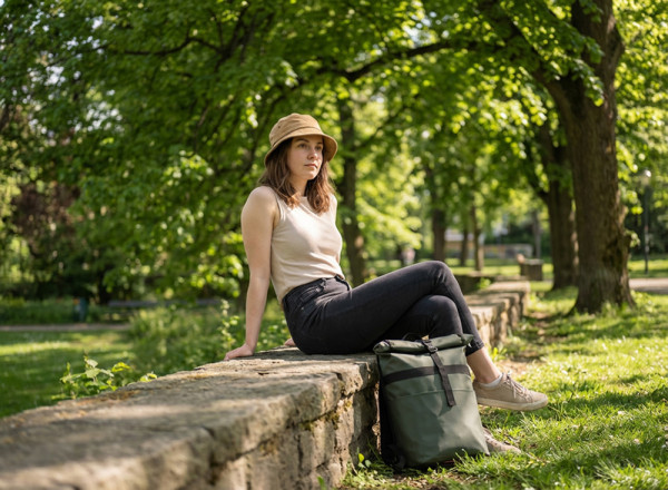 Isolierter Rolltop-Rucksack 'Frisco', Khaki