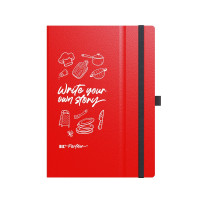 Rot Liniertes Papier
