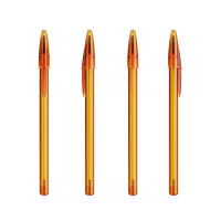 Transparent Orange/ Transparent Orange/ Schwarze Tinte