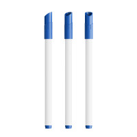 Weiß/ Blau/ Blaue Tinte