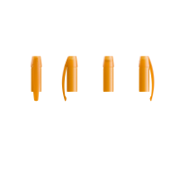 Gefrostetes Orange Blaue Tinte