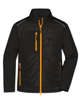 Black, Neon Orange