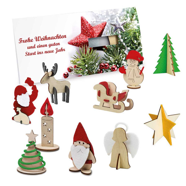 Steckfiguren-Karte Filz