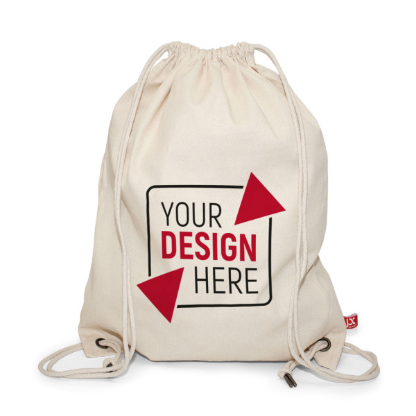 DURBAN – Canvas-Rucksack mit Kordelzug und Metallösen