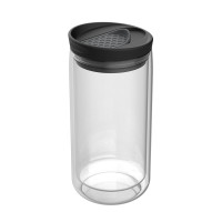 transparent, dunkelgrau
