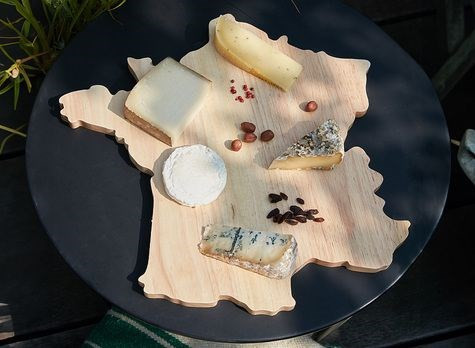 Schneidebrett 'Cocorico' aus Bambus