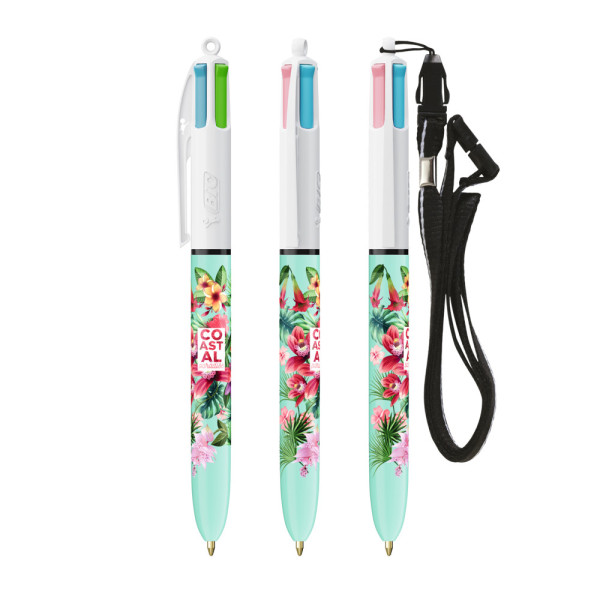 BIC® 4 Colours® Fashion with Lanyard ballpen