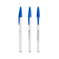 Weiß/ Blau/ Blaue Tinte