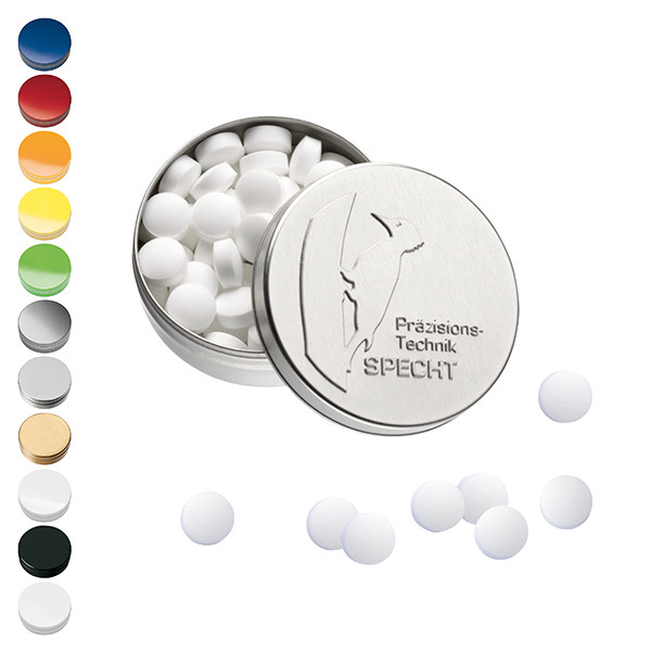 XS-Prägedose mit Stevia*-Pfefferminzpastillen