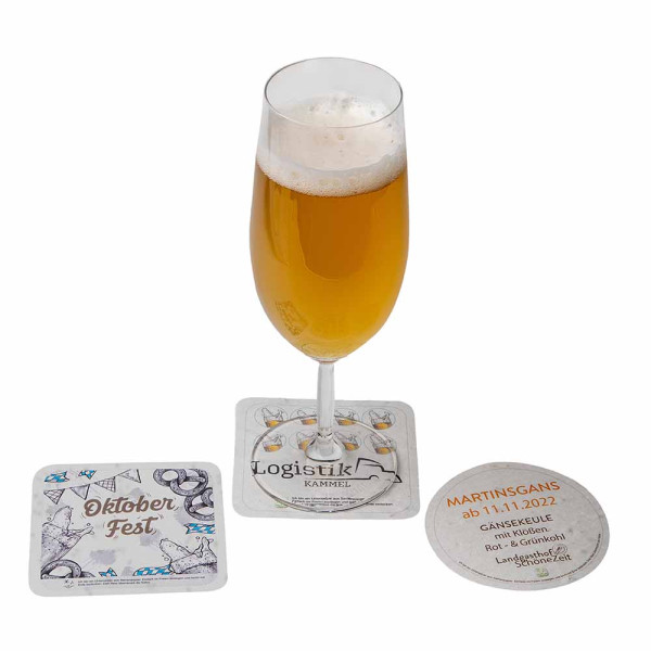 Samenpapier Bierdeckel