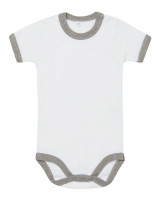 White, Heather Grey Melange
