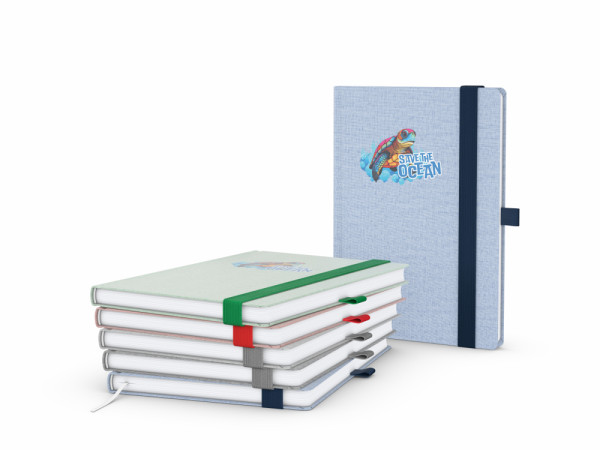 Notizbuch Ocean-Book RECYCLING rPET-Hardcover farbig A5