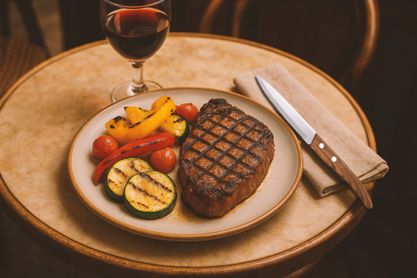 Tafelmesser 'Torino', ABS Holzoptik