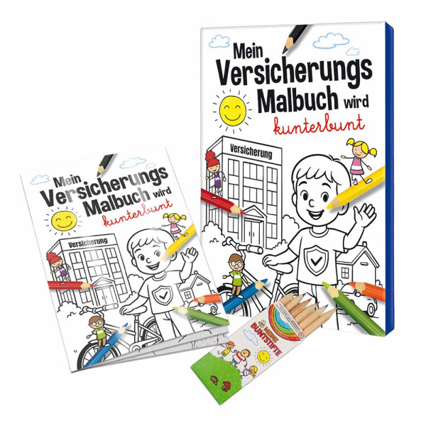 Malbuch / Mal-Set A6 - Versicherung
