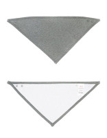 White, Heather Grey Melange