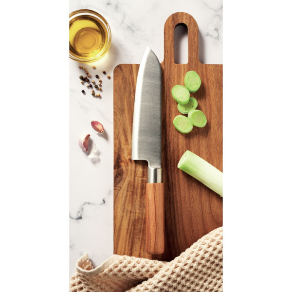 SLICE - Kochmesser mit Buchenholz