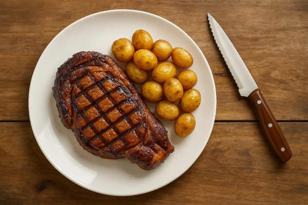 Steakmesser 'Milano', ABS Holzoptik