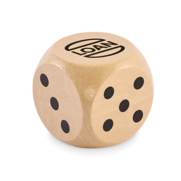 DADO - Spielwürfel Schima-Holz Ø 5cm
